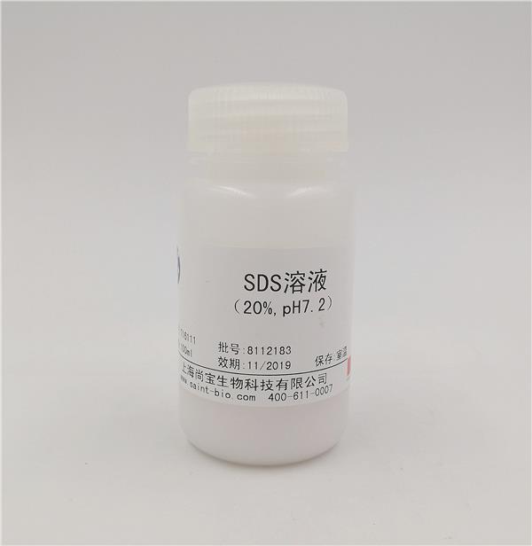 SDS溶液（20%，pH=7.2）